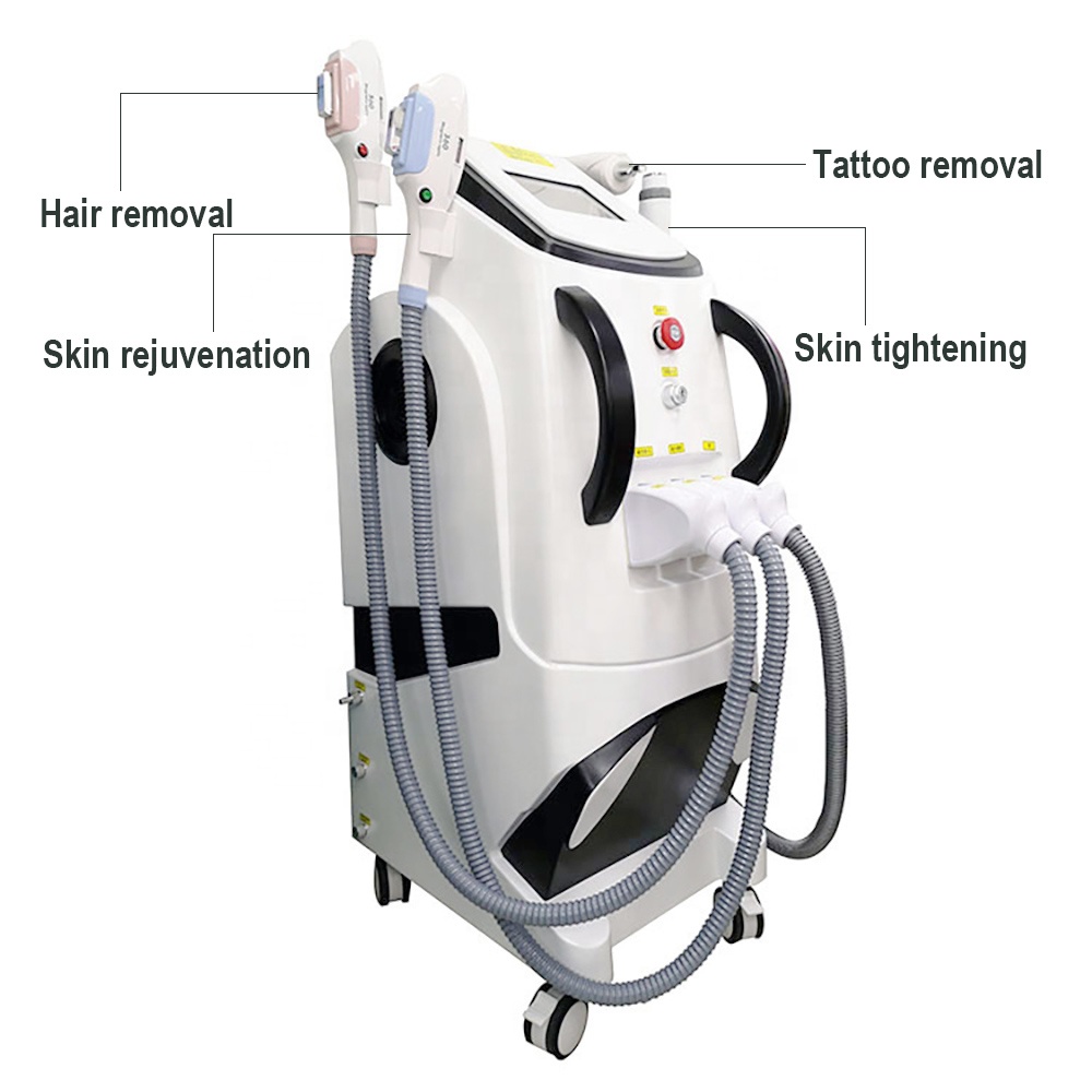 2022 Professional Multifunction 4 in 1 IPL Laser hair removal laser tattoo removal machine