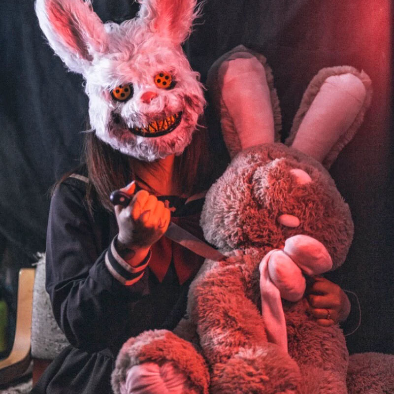 Costume Accessories Bloody Bear Bloody Bunny Mask Plush Female Anchor Dance Party Photo Horror Cute Halloween Cosplay Tokyo Ghoul, Rabbit
Costume Accessories Bloody Bear Bloody Bunny Mask Plush Female Anchor Dance Party Photo Horror Cute Halloween Cosplay Tokyo Ghoul, Rabbit