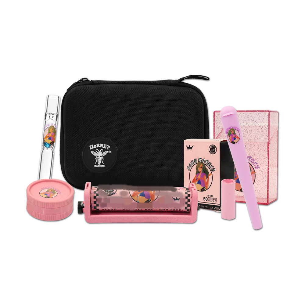 LADY HORNET Pink Tobacco Kit Smoking Pipes 40 MM Grinder Glass Pipe One Hitter Paper Mouthpiece Accessory Wholesale
LADY HORNET Pink Tobacco Kit Smoking Pipes 40 MM Grinder Glass Pipe One Hitter Paper Mouthpiece Accessory Wholesale