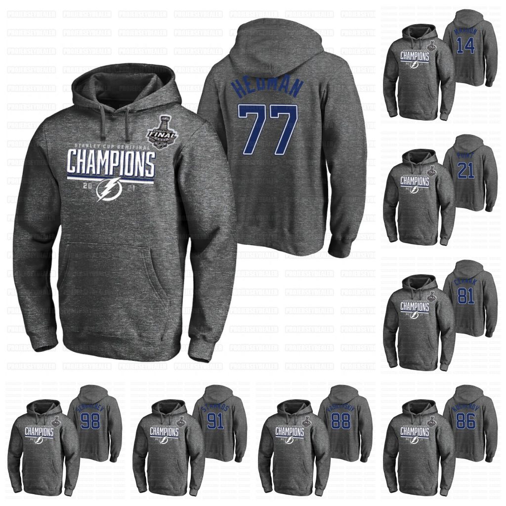 Tampa Bay Lightning Nikita Kucherov 2021 Stanley Cup Semifinal Champions Locker Room Hoodie Steven Stamkos Andrei Vasilevskiy Brayden Point, Black;red
Tampa Bay Lightning Nikita Kucherov 2021 Stanley Cup Semifinal Champions Locker Room Hoodie Steven Stamkos Andrei Vasilevskiy Brayden Point, Black;red