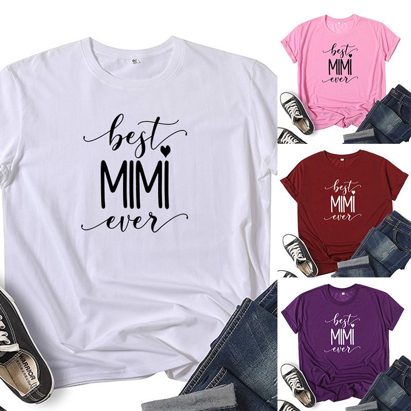 Women's T-Shirt Women T Shirt Mimi Ever Letter Print Short Sleeve O Neck Loose Tshirt Ladies Tee Tops Clothes Camisetas Mujer, Ginger
Women's T-Shirt Women T Shirt Mimi Ever Letter Print Short Sleeve O Neck Loose Tshirt Ladies Tee Tops Clothes Camisetas Mujer, Ginger
