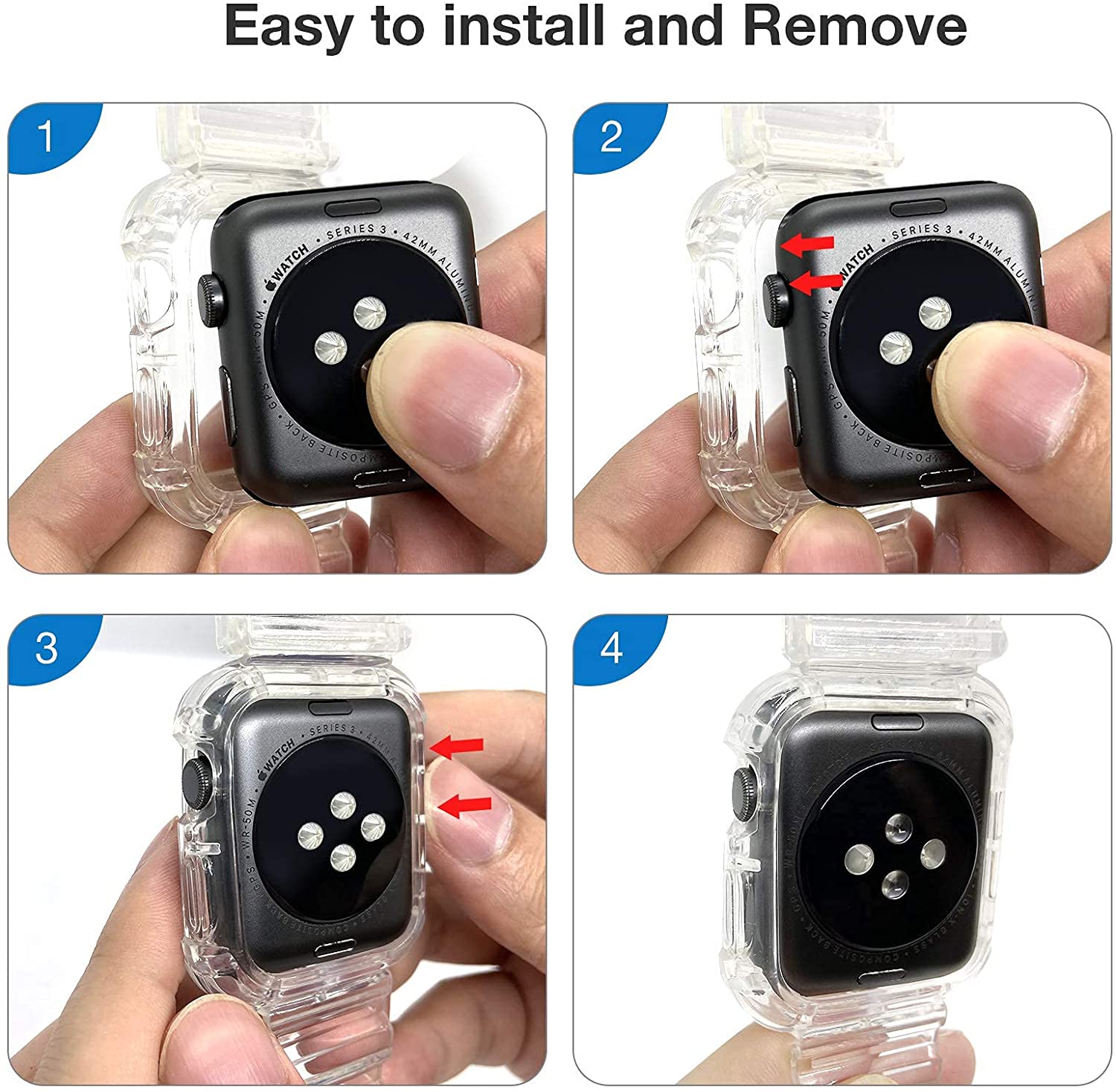 Watch strap for Apple Watch Series 7 Bands Color Changing Strap under Sunshine for Men and Women Crystal Clear Sports Wristband 41mm 45mm