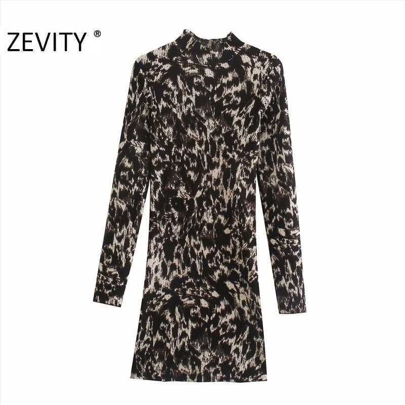 Zevity Women Vintage Stand Collar Leopard Print Slim Mini Dress Femme Long Sleeve Pleats Vestido Chic Party Cloth DS4694 210603, As pic ds4694o
Zevity Women Vintage Stand Collar Leopard Print Slim Mini Dress Femme Long Sleeve Pleats Vestido Chic Party Cloth DS4694 210603, As pic ds4694o