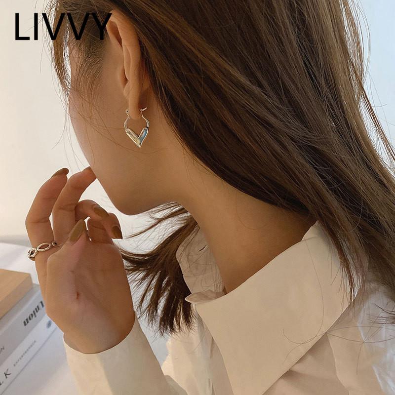 Hoop & Huggie LIVVY Silver Color Earrings Charm Women Trendy Jewelry Irregular Heart Shape Retro Party Accessories Gifts
Hoop & Huggie LIVVY Silver Color Earrings Charm Women Trendy Jewelry Irregular Heart Shape Retro Party Accessories Gifts
