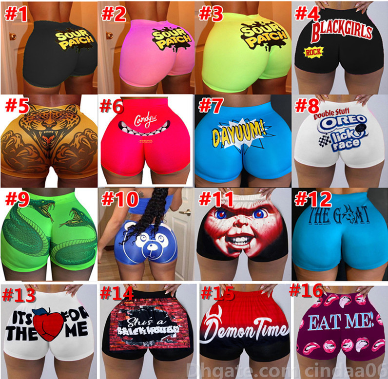 Women Sexy Shorts Tights Yoga Pants Printed Mini Gushers Snack Booty Legging Fitness Candy Shorts Skinny, White;black 
Women Sexy Shorts Tights Yoga Pants Printed Mini Gushers Snack Booty Legging Fitness Candy Shorts Skinny, White;black
