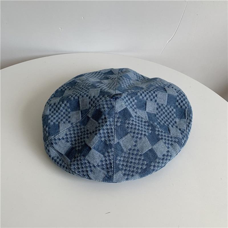 Berets Women's Hats Japanese Personality Fashion Denim Beret Couple South Korea Ins Wind Retro Pumpkin Hat Painter Cap, Dark blue
Berets Women's Hats Japanese Personality Fashion Denim Beret Couple South Korea Ins Wind Retro Pumpkin Hat Painter Cap, Dark blue