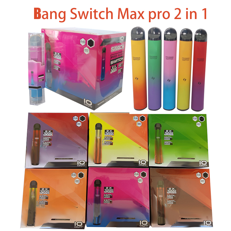 Bang XXL Pro Max Disposable Vape Switch 2 IN 1 e cigarette Device 7ml Pods 2000 Puffs XXtra Double Kit Duo air bar lux
Bang XXL Pro Max Disposable Vape Switch 2 IN 1 e cigarette Device 7ml Pods 2000 Puffs XXtra Double Kit Duo air bar lux