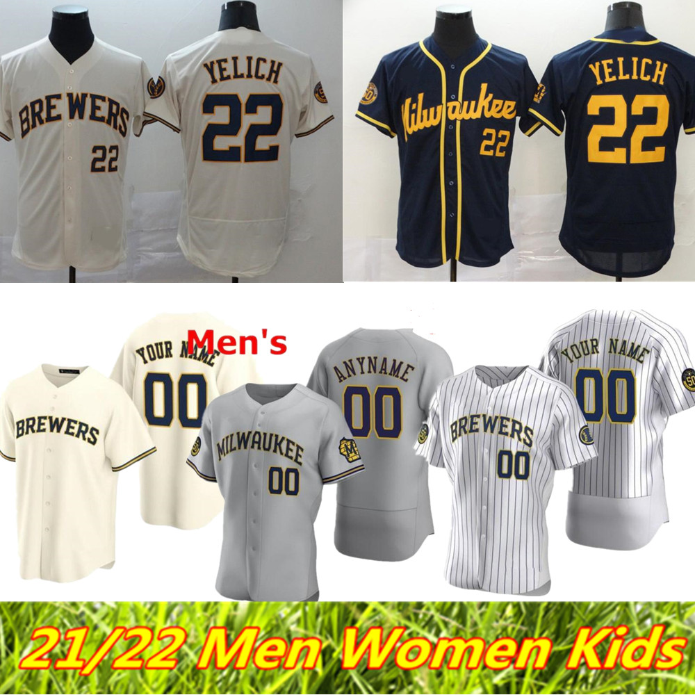 2021 Milwaukee Men Women youth kids Brewers Baseball Jersey 22 Christian Yelich 8 Ryan Braun 12 Justin Smoak Lorenzo Robin eric yardley S-4XL, Colour 4
2021 Milwaukee Men Women youth kids Brewers Baseball Jersey 22 Christian Yelich 8 Ryan Braun 12 Justin Smoak Lorenzo Robin eric yardley S-4XL, Colour 4