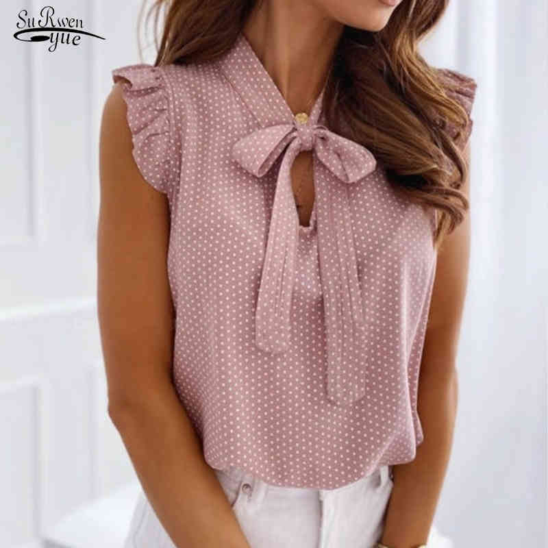 Summer Bow Lace Up Polka Dot Female Ruffle Pullover Vintage Blusa Muyogrt Shirt Womens Short Sleeve Blouse Sexy Tops 13327 210521, Gray
Summer Bow Lace Up Polka Dot Female Ruffle Pullover Vintage Blusa Muyogrt Shirt Womens Short Sleeve Blouse Sexy Tops 13327 210521, Gray