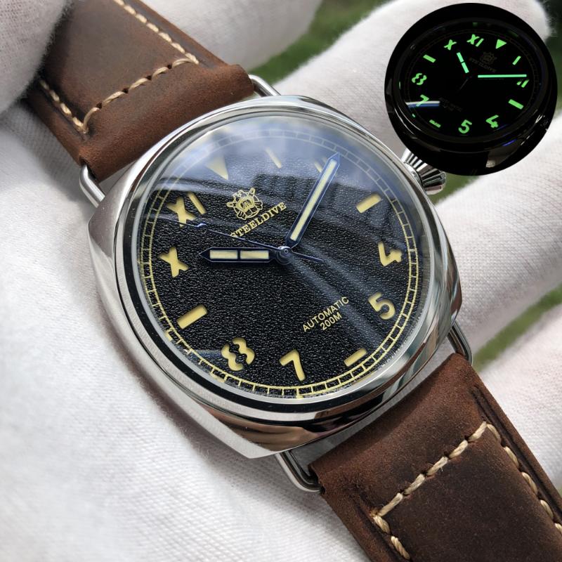 Wristwatches STEELDIVE Men Automatic Watch,top Watches Mens Self Wind Mechanical Wristwatch Dive 20ATM Waterproof Luminous Cloc, Luxury watches 8
Wristwatches STEELDIVE Men Automatic Watch,top Watches Mens Self Wind Mechanical Wristwatch Dive 20ATM Waterproof Luminous Cloc, Luxury watches 8