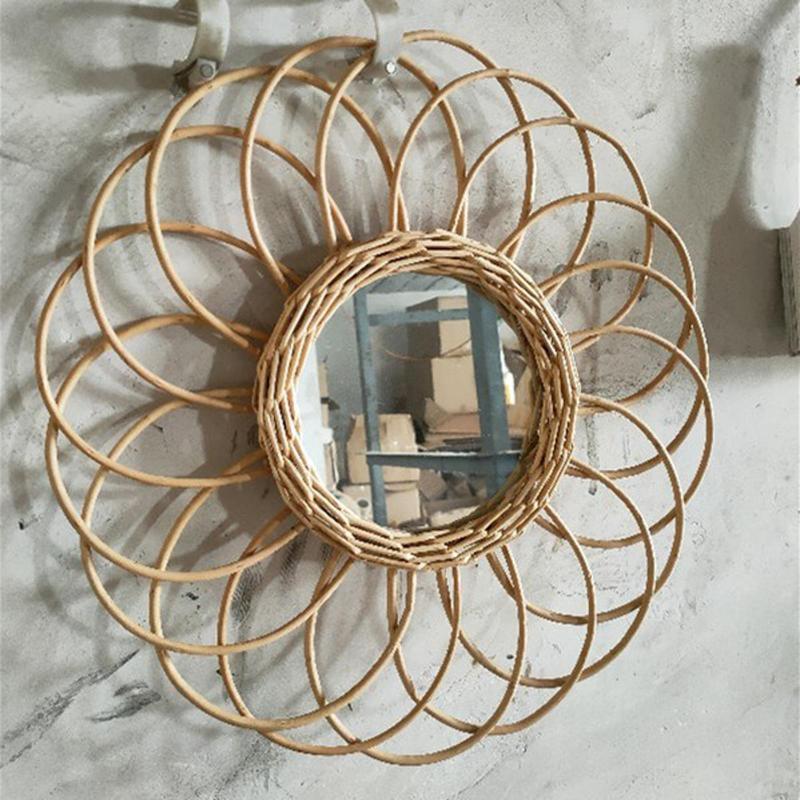 Mirrors Natural Rattan Wall Mirror Small Handwoven Wicker Home Decor Innovative Art Decoration
Mirrors Natural Rattan Wall Mirror Small Handwoven Wicker Home Decor Innovative Art Decoration