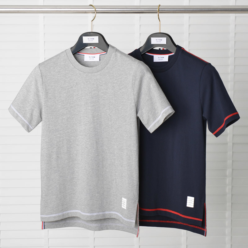2021 Fashion Brand TB THOM T-Shirt Men Women Short sleeve Casual Clothing topa Solid Summer Couple O-neck 100% Cotton tees, White;black
2021 Fashion Brand TB THOM T-Shirt Men Women Short sleeve Casual Clothing topa Solid Summer Couple O-neck 100% Cotton tees, White;black