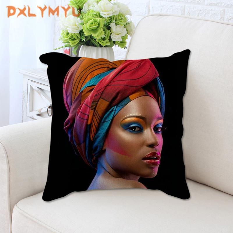 Cushion/Decorative Pillow African Style Oil Painting Cushion Covers Women Portrait Linen Case 45X45cm Bedroom Sofa Decoration 
Cushion/Decorative Pillow African Style Oil Painting Cushion Covers Women Portrait Linen Case 45X45cm Bedroom Sofa Decoration