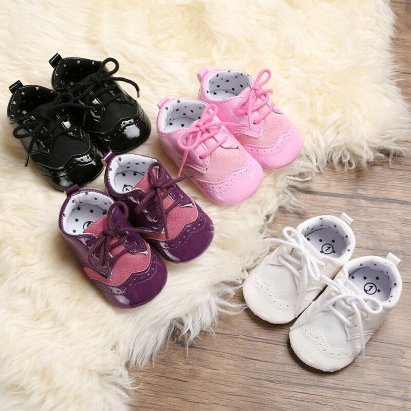 First Walkers Born Infant Baby Girl Soft Sole PU Crib Shoes Anti-slip Sneaker Pure Color Walker Prewalker Moccasins -18Month, Black
First Walkers Born Infant Baby Girl Soft Sole PU Crib Shoes Anti-slip Sneaker Pure Color Walker Prewalker Moccasins -18Month, Black