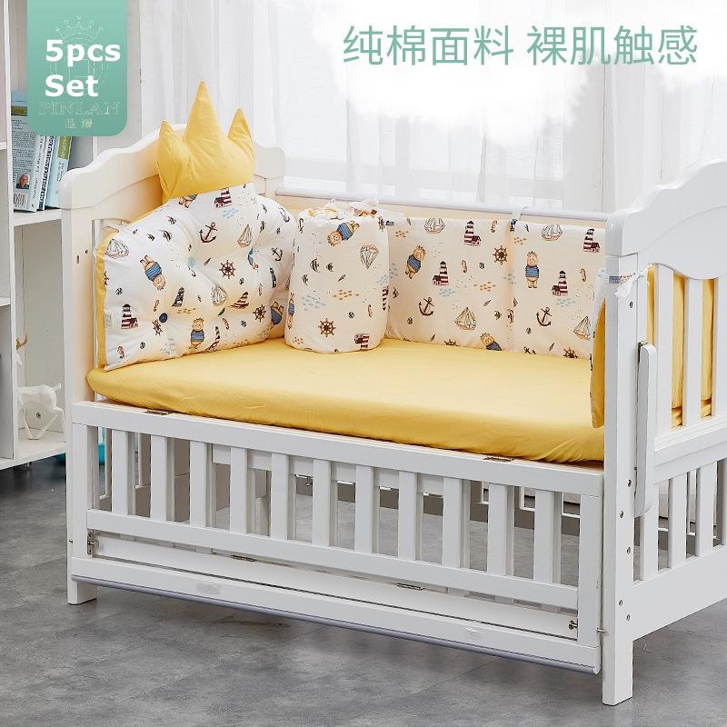Bedding Sets 5Pcs Nordic Crown Shape Crib Bumper Cotton Cute Print Color Baby Cot Bumpers Bed Accessories Korean Style
Bedding Sets 5Pcs Nordic Crown Shape Crib Bumper Cotton Cute Print Color Baby Cot Bumpers Bed Accessories Korean Style