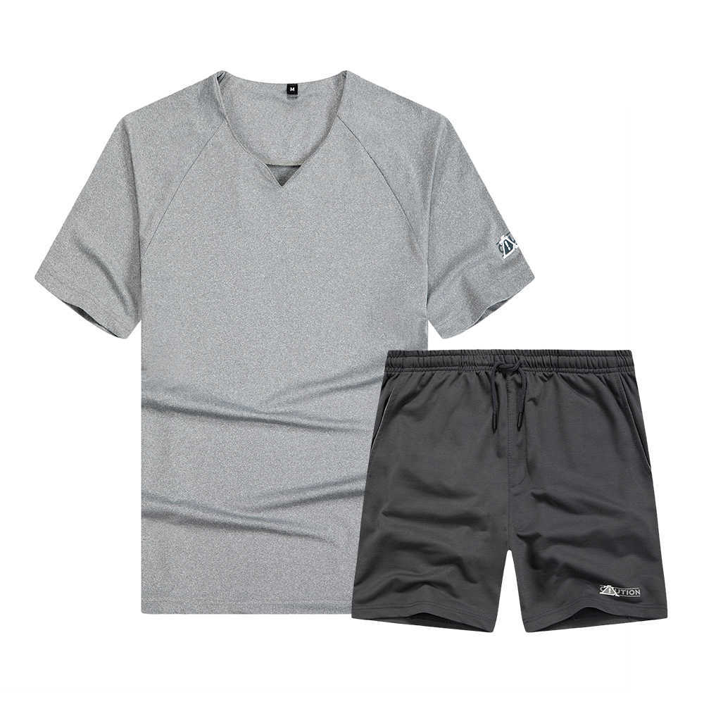 Casual Tracksuit sweatsuit Sets Men Joggers Set Sports Suits Jogging Homme Summer Track Suit 210603