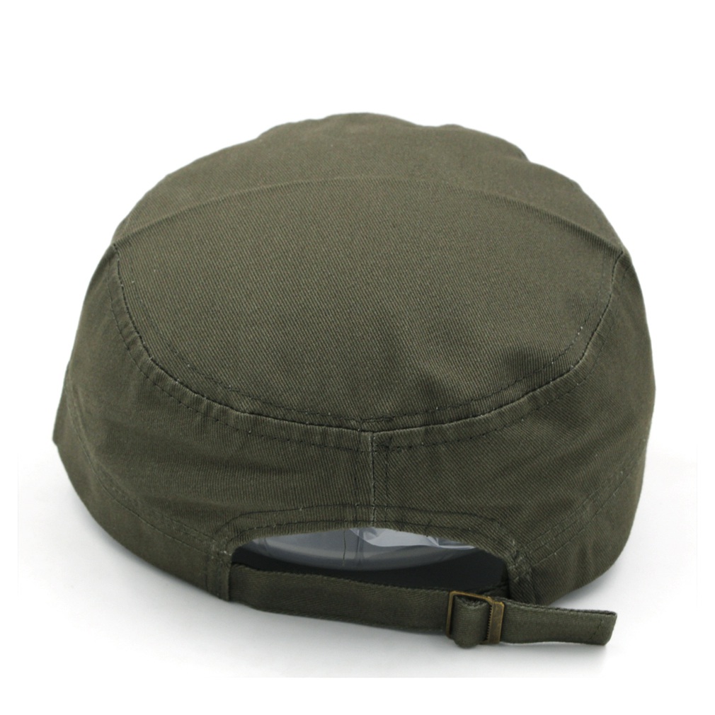 10pcs/lot Unisex Cotton Military Cap Spring Summer Beach Outdoor Street Cool Church Sunhat Flat Top Hat