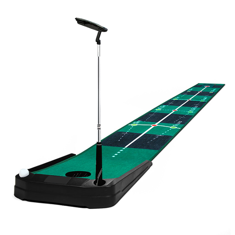 

Golf Putting Green Practice Mat Perfect Putt Training Matt No Track Electric Auto Ball Return System Used for Indoor Outdoor