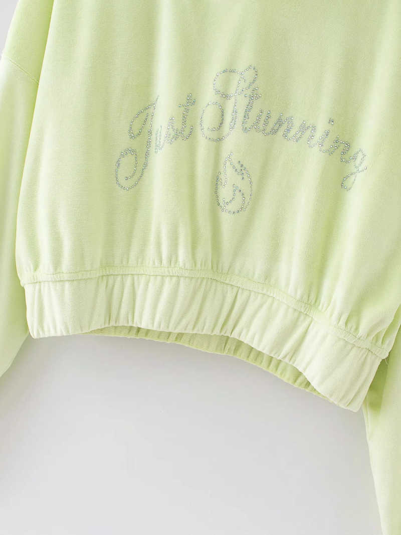 oversize women green short hoodies fashion ladies loose hoodie streetwear female chic girls cute pullovers 210527