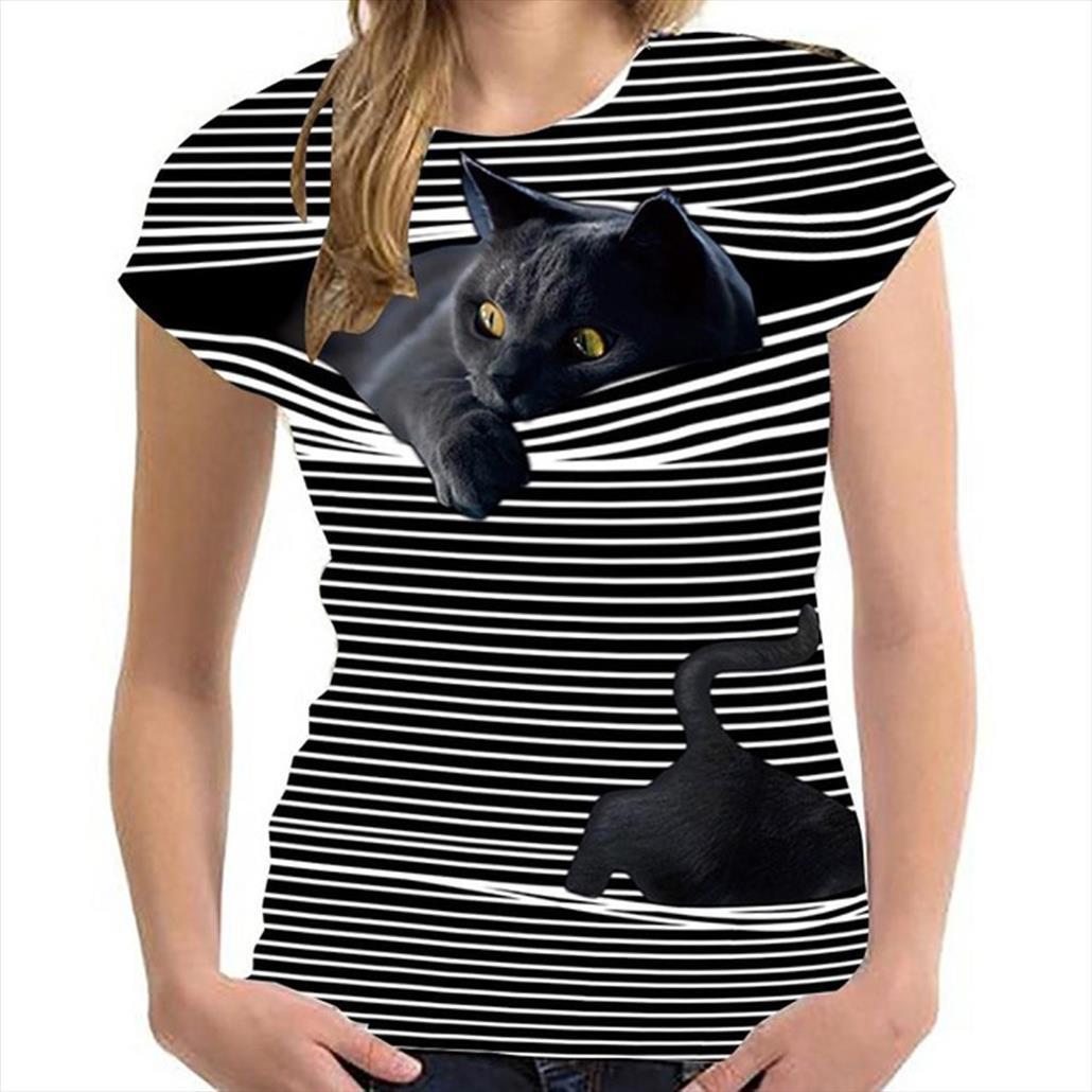 painting printed fashion 3d cat women blouses casual summer short sleeve o neck tunic shirts 5xl for koszula damska, White
painting printed fashion 3d cat women blouses casual summer short sleeve o neck tunic shirts 5xl for koszula damska, White