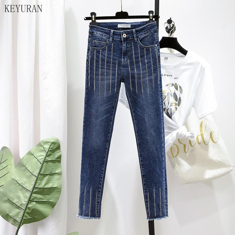 Women's Jeans 2021 High Waist For Women Stretch Skinny Denim Feet Pants Comfortable Rhinestone Elastic Slim Pencil Pants1, Blue
Women's Jeans 2021 High Waist For Women Stretch Skinny Denim Feet Pants Comfortable Rhinestone Elastic Slim Pencil Pants1, Blue