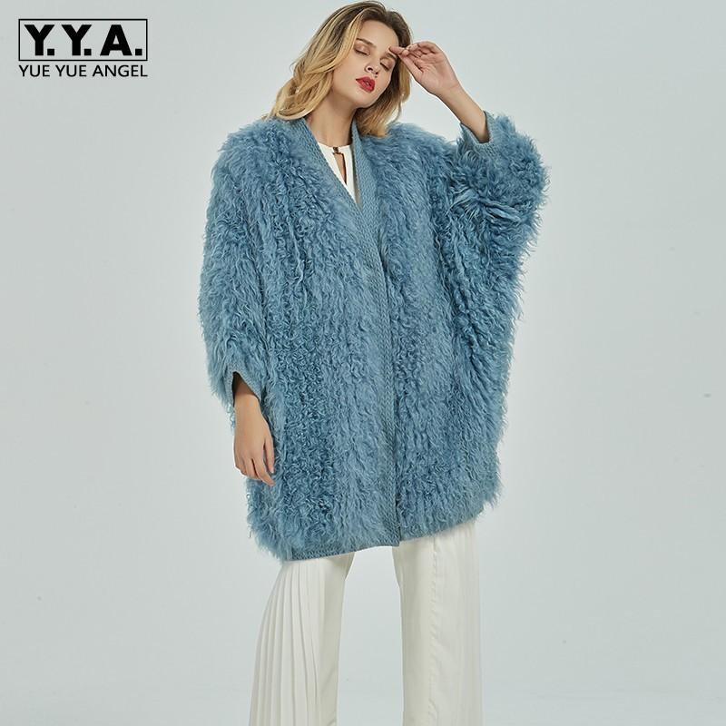 Women's Fur & Faux Luxury Winter Women Real Sheep Long Coat Loose Cocoon Shearling Outwear Natural Lamb Jacket Batwing Sleeve Wool Coats, Black
Women's Fur & Faux Luxury Winter Women Real Sheep Long Coat Loose Cocoon Shearling Outwear Natural Lamb Jacket Batwing Sleeve Wool Coats, Black