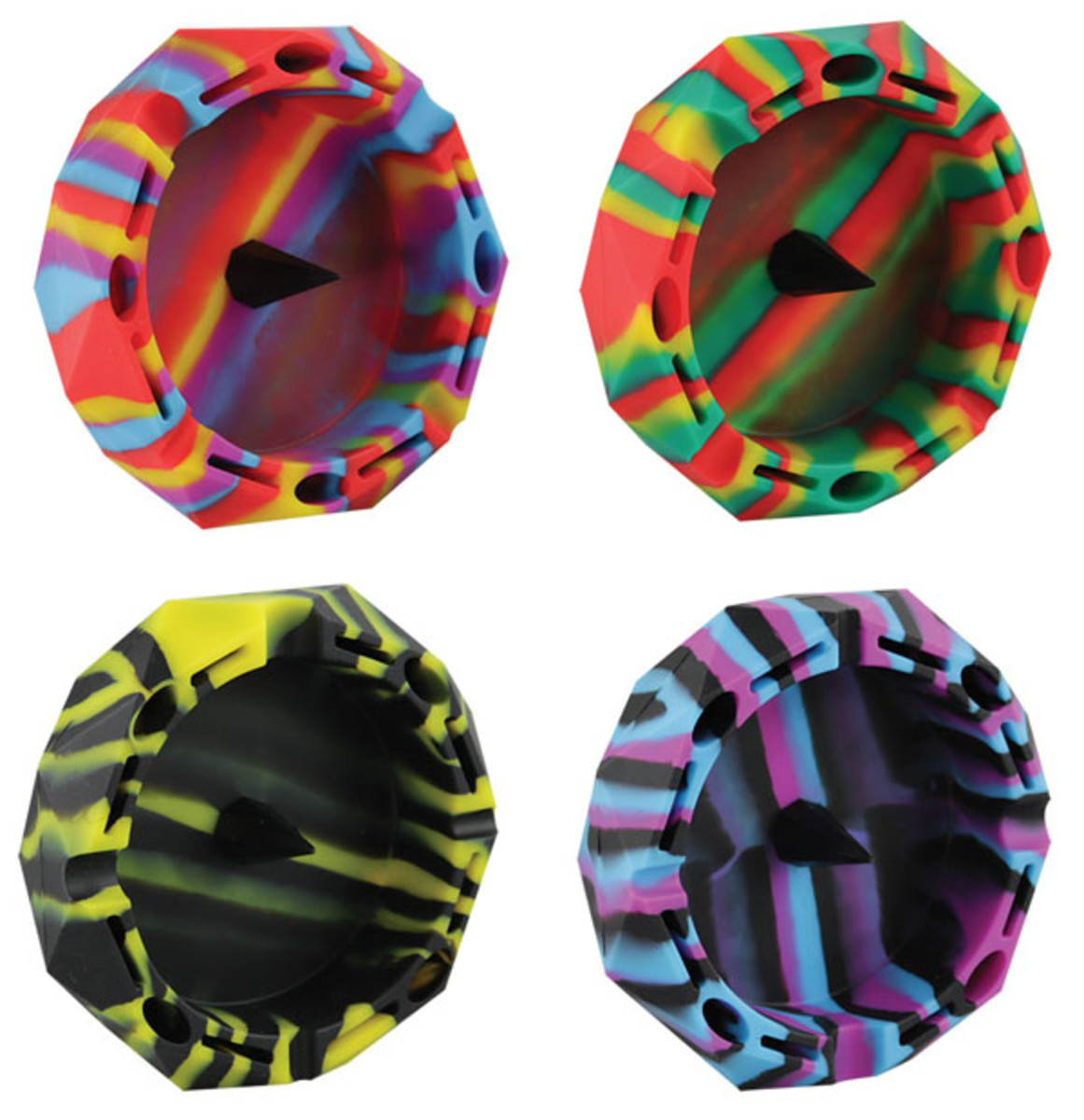 ular Fashion Ashtrays Creative Silicone Geometry Household Holders Colorful Beautiful New Arrival Ash Tray VT1976 Free shipping