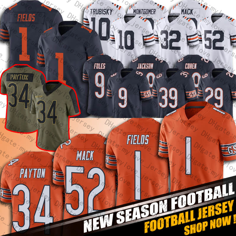 1 Justin Fields 52 Khalil Mack Walter Payton Jersey Football Darnell Mooney Roquan Smith David Montgomery Jerseys Cole Kmet Eddie Jackson Robert Quinn Cairo Santos, Man custom jersey (xd)
1 Justin Fields 52 Khalil Mack Walter Payton Jersey Football Darnell Mooney Roquan Smith David Montgomery Jerseys Cole Kmet Eddie Jackson Robert Quinn Cairo Santos, Man custom jersey (xd)