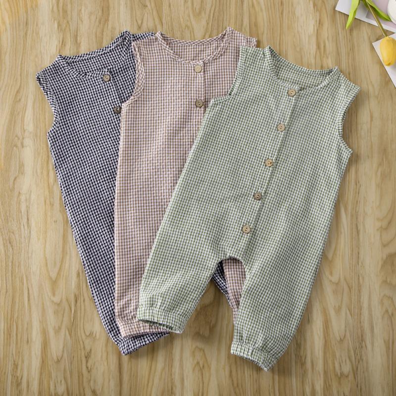 Jumpsuits Pudcoco Born Baby Clothes Plaids Romper Summer Sleeveless Unisex Girl Boy Jumpsuit Overall Outfits For 0-18M, Blue
Jumpsuits Pudcoco Born Baby Clothes Plaids Romper Summer Sleeveless Unisex Girl Boy Jumpsuit Overall Outfits For 0-18M, Blue