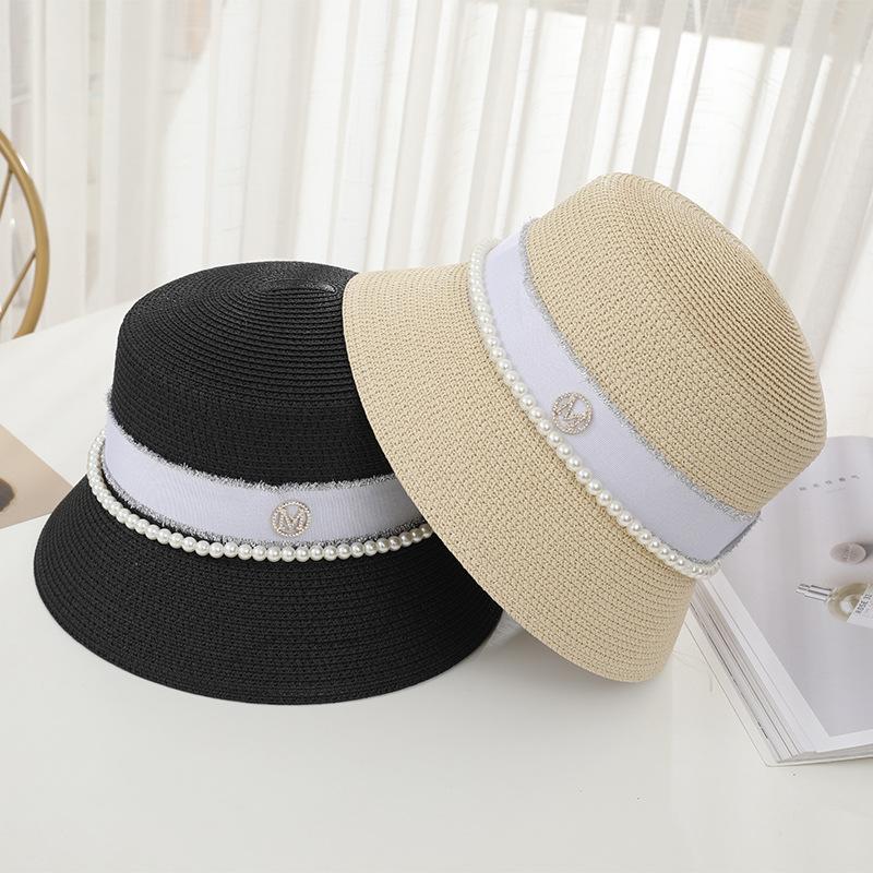 Berets Sun Hats For Women Fashion Pearl Straw Hat Female Dress Womens Summer Caps Vacation UV Beach Flat Top, Khaki
Berets Sun Hats For Women Fashion Pearl Straw Hat Female Dress Womens Summer Caps Vacation UV Beach Flat Top, Khaki