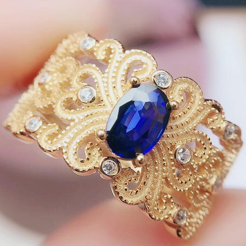 Cluster Rings Per Jewelry Natural Sapphire Or Diopside Classical Ring 0.6ct Gemstone 925 Sterling Silver Fine Q2042626, Golden;silver
Cluster Rings Per Jewelry Natural Sapphire Or Diopside Classical Ring 0.6ct Gemstone 925 Sterling Silver Fine Q2042626, Golden;silver