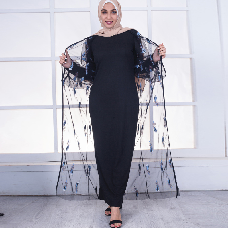 Plus Size 2021 Ropa De Mujer Abaya Muslim Women Long Embroidery Patchwork Chiffon Mesh Kimono Cardigan Chiffon Blouse Clothing
Plus Size 2021 Ropa De Mujer Abaya Muslim Women Long Embroidery Patchwork Chiffon Mesh Kimono Cardigan Chiffon Blouse Clothing