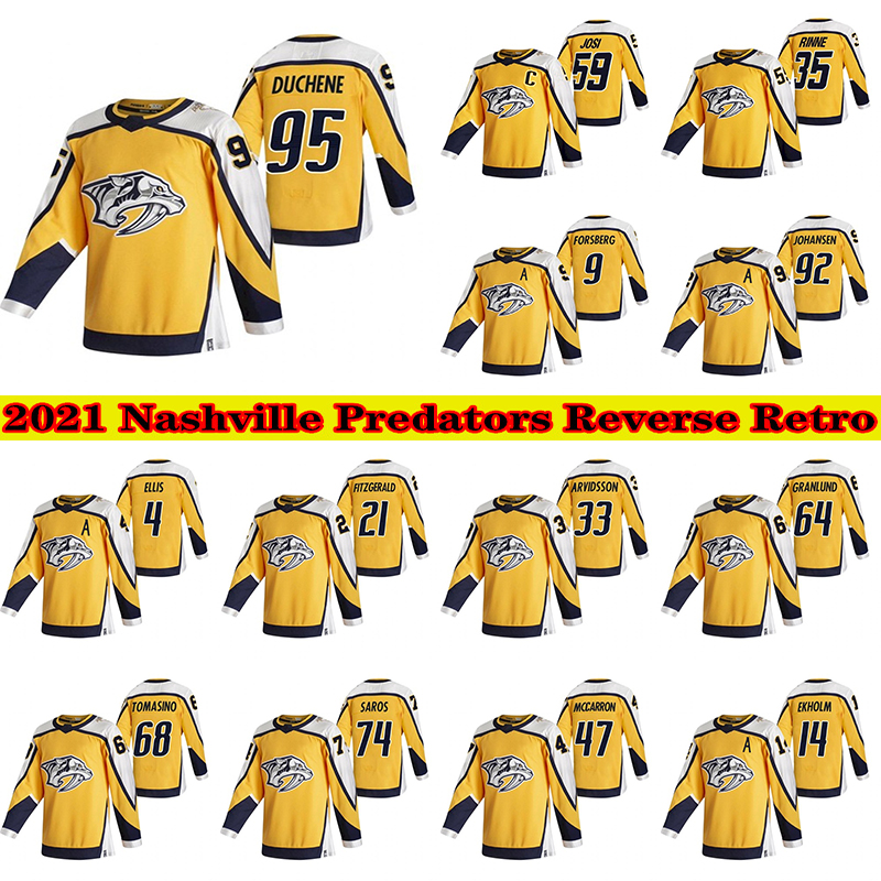 59 Roman Josi Nashville Predators 2021 Reverse Retro Jersey 95 Matt Duchene 92 Ryan Johansen 9 Filip Forsberg 35 Pekka Rinne Hockey Jerseys, Reverse retro yellow blank
59 Roman Josi Nashville Predators 2021 Reverse Retro Jersey 95 Matt Duchene 92 Ryan Johansen 9 Filip Forsberg 35 Pekka Rinne Hockey Jerseys, Reverse retro yellow blank