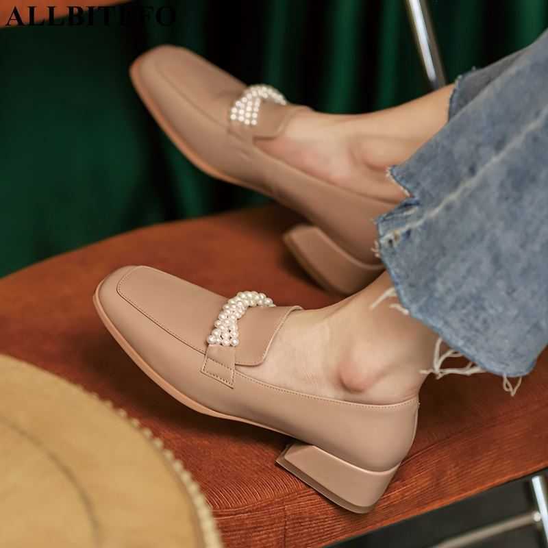 ALLBITEFO genuine leather square toe thick heels women shoes brand high heels office ladies shoes sweet wedding women heels 210611, As picture
ALLBITEFO genuine leather square toe thick heels women shoes brand high heels office ladies shoes sweet wedding women heels 210611, As picture