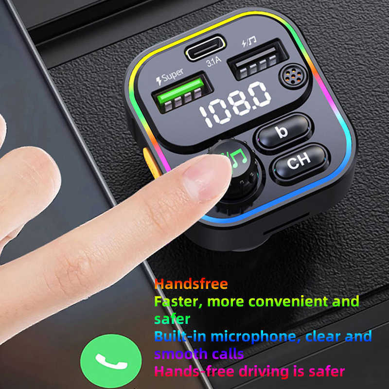 Car Charger Mp3 Player For Iphone Mobile Phone Car Accessories Hands-Free Function Super Fast Charging 12-24V от DHgate WW