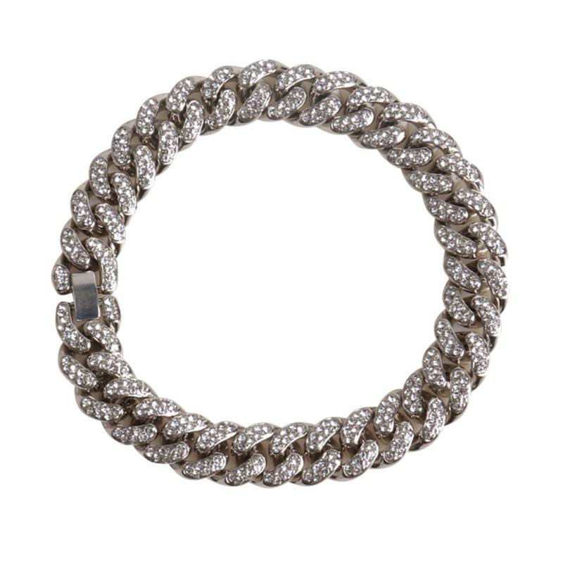 Dog Collars & Leashes Rhinestone Chain Collar Decorative Choker Link With Diamond Adjustable Necklace Puppy Jewelry Accessories Po Props
Dog Collars & Leashes Rhinestone Chain Collar Decorative Choker Link With Diamond Adjustable Necklace Puppy Jewelry Accessories Po Props
