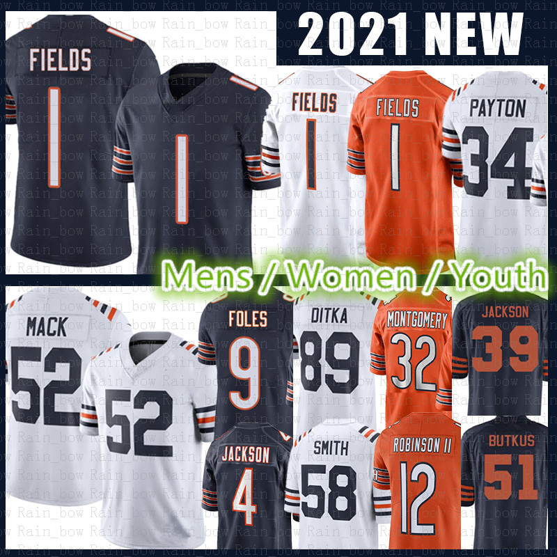 Justin Fields Jersey Khalil Mack Butkus Walter Payton Eddie Jackson Chicagos David Montgomery Bear Mooney Jim McMahon Akiem Hicks Allen Robinson II Sayers Football, Youth size s-xl (xiongdui)
Justin Fields Jersey Khalil Mack Butkus Walter Payton Eddie Jackson Chicagos David Montgomery Bear Mooney Jim McMahon Akiem Hicks Allen Robinson II Sayers Football, Youth size s-xl (xiongdui)