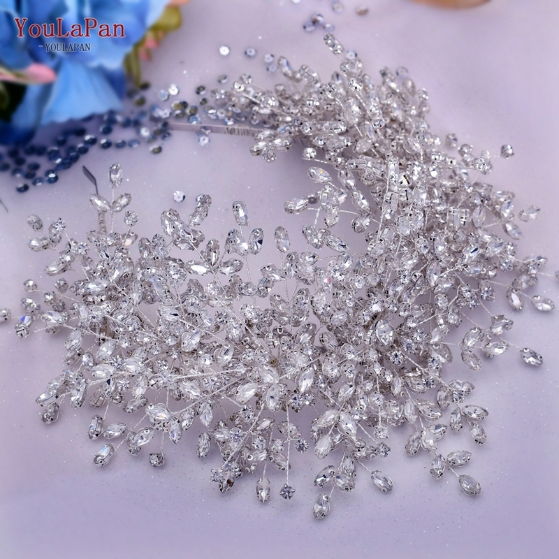 YouLaPan HP385 y Headpiece for Bride Wholesale Birthday Party Wedding Tiaras Bridal Hair Accessories Women Tiara 220214