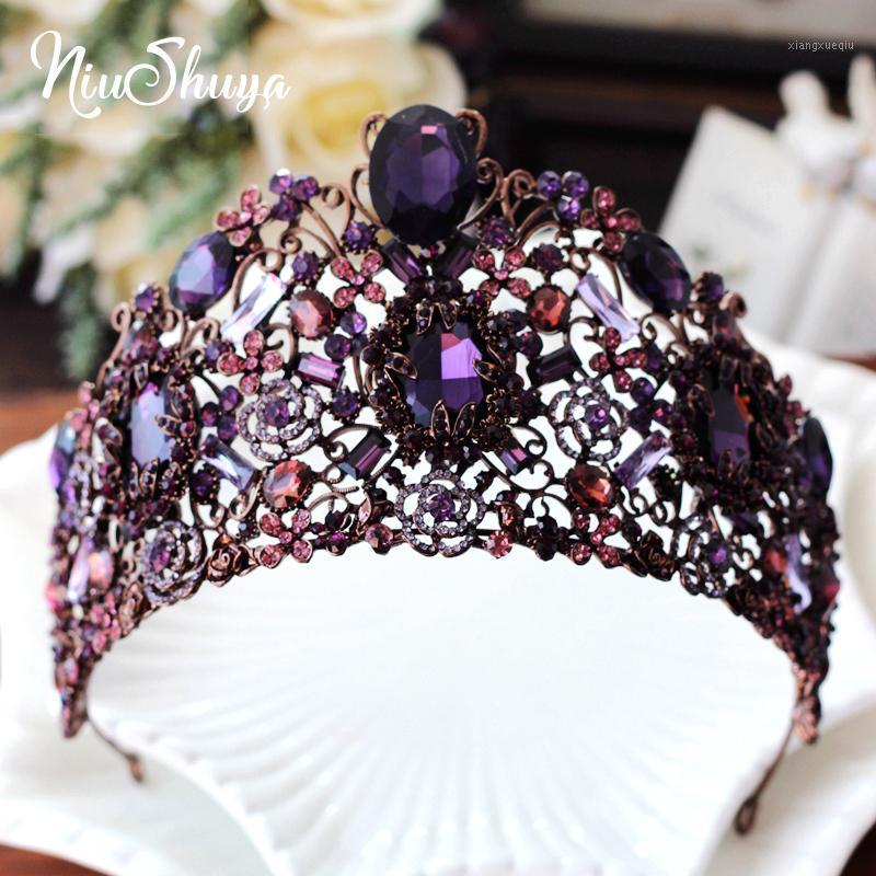 NiuShuya Luxurious Purple Crystal Bridal Tiara Crowns Queen King Diadem Hair Ornaments Wedding Bride Jewelry Accesories Clips & Barrettes, Golden;silver
NiuShuya Luxurious Purple Crystal Bridal Tiara Crowns Queen King Diadem Hair Ornaments Wedding Bride Jewelry Accesories Clips & Barrettes, Golden;silver
