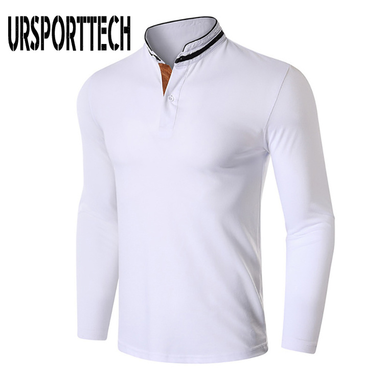 Solid Color T Shirt Men Spring 2020 New Men's Long Sleeve Polo T Shirt for Men Business Golf T-shirts Tops Tee kg-254, White;black 
Solid Color T Shirt Men Spring 2020 New Men's Long Sleeve Polo T Shirt for Men Business Golf T-shirts Tops Tee kg-254, White;black