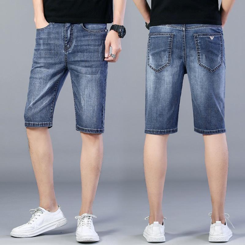Summer Italian Shorts Men's Eagle Fashion Classic Denim Solid Color High Quality Brand Cotton Jeans, Blue
Summer Italian Shorts Men's Eagle Fashion Classic Denim Solid Color High Quality Brand Cotton Jeans, Blue