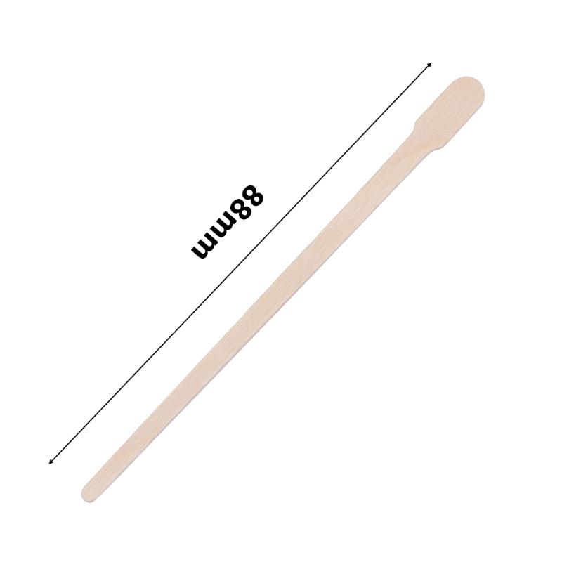 Electric Nose & Ear Trimmers 100Pcs Disposable Wooden Waxing Stick Wax Bean Wiping Hair Removal Beauty Bar Body Tool