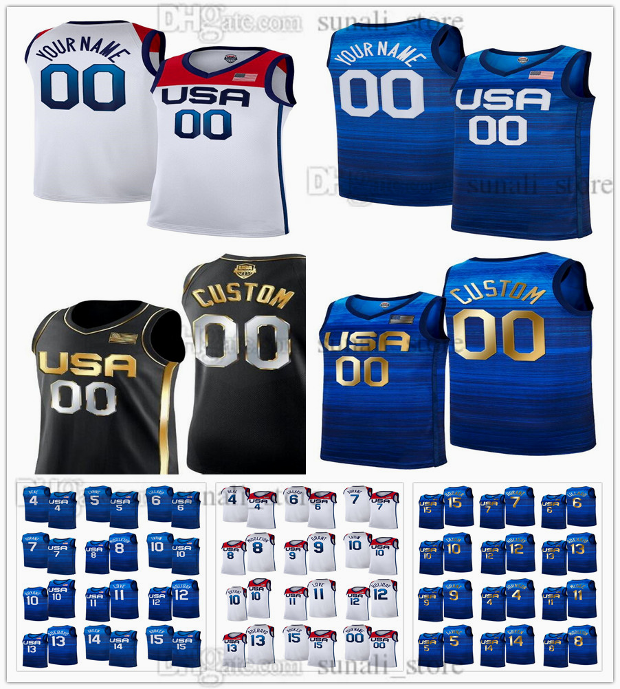 Basketball Jerseys USA Olympics Kevin 7 Durant 15 Devin Booker 6 Damian Lillard Jayson Tatum Zach LaVine Khris Middleton Bam Adebayo Jrue Holiday Keldon Johnson 2021, Blue
Basketball Jerseys USA Olympics Kevin 7 Durant 15 Devin Booker 6 Damian Lillard Jayson Tatum Zach LaVine Khris Middleton Bam Adebayo Jrue Holiday Keldon Johnson 2021, Blue