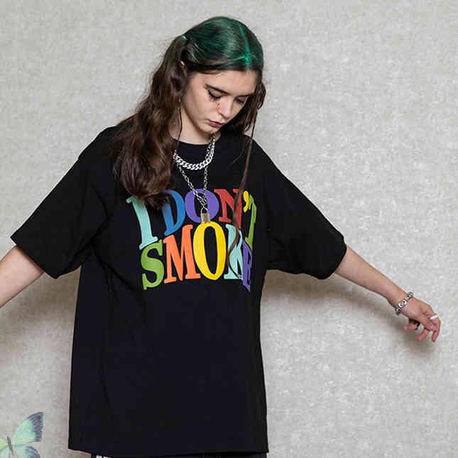 No Smoking T-shirt Men Women Tops I Don't Smoke T Shirt 210420