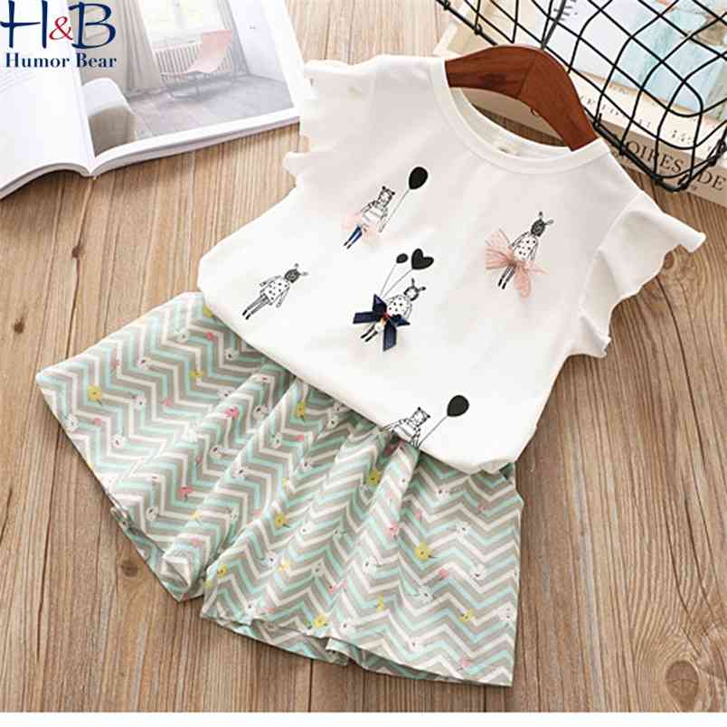 Girls Clothes Set Summer Sleeveless Cartoon Printing Short-Sleeve T-Shirt+ Shorts 2Pcs Sets Casual Children 210611, Sky blue bl1127c
Girls Clothes Set Summer Sleeveless Cartoon Printing Short-Sleeve T-Shirt+ Shorts 2Pcs Sets Casual Children 210611, Sky blue bl1127c