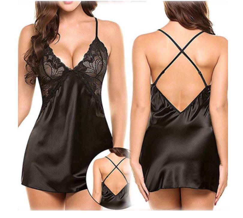 Womens Underwear Apparelwomen Sleepwear Lingerie Ladies Sling Pajamas V Neck Backless Sleepdress Sexy Lace Nightwear Female Sleepshirts Drop, Remark or randomly sended color
Womens Underwear Apparelwomen Sleepwear Lingerie Ladies Sling Pajamas V Neck Backless Sleepdress Sexy Lace Nightwear Female Sleepshirts Drop, Remark or randomly sended color
