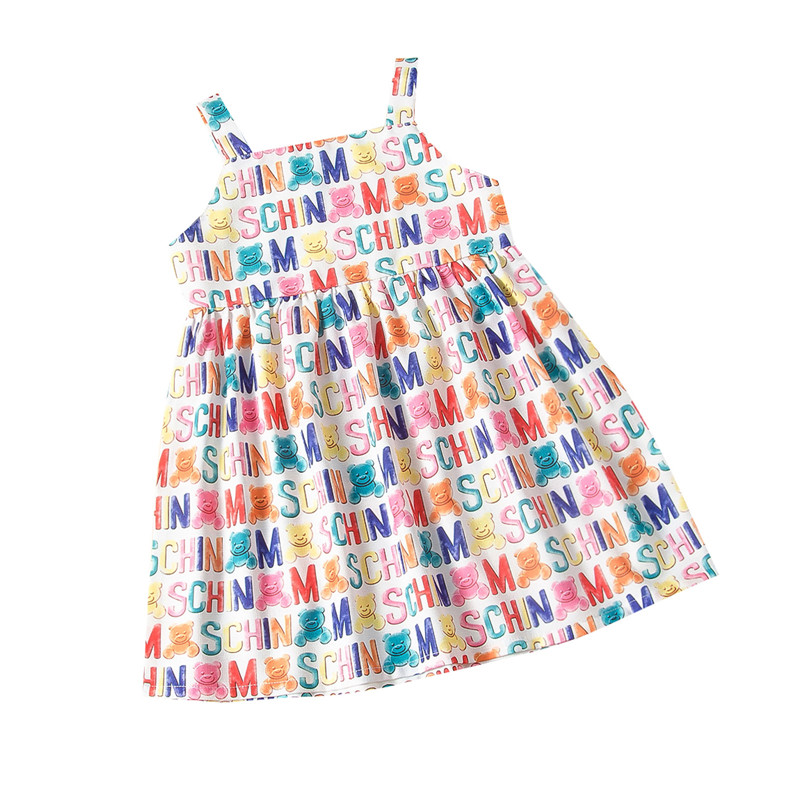 Summer Letter Printed Dress Baby Girl Clothes 2-7 Years Princess Costume Infant Girls Baby Birthday Party Dress, As pic
Summer Letter Printed Dress Baby Girl Clothes 2-7 Years Princess Costume Infant Girls Baby Birthday Party Dress, As pic
