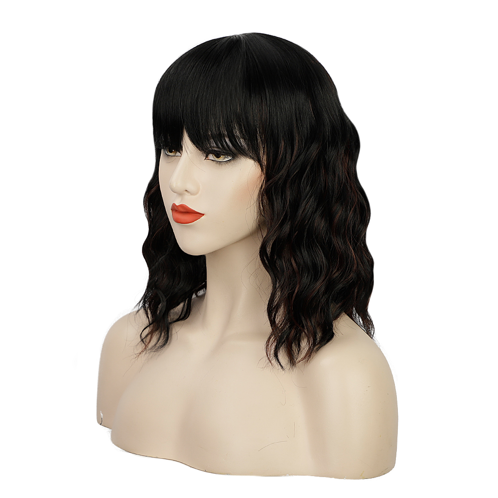 ladies 14 inch short curly synthetic wig fashion women wigs
