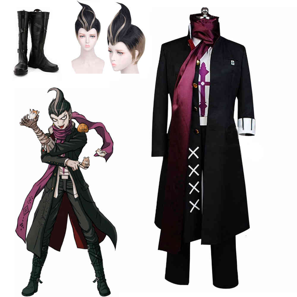 super danganronpa 2 gundam tanaka cosplay costume anime tanaka gandamu cosplay wig boots shoes, Black
super danganronpa 2 gundam tanaka cosplay costume anime tanaka gandamu cosplay wig boots shoes, Black