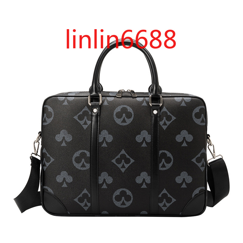 Famous Brand with poker pattern Briefcase handbag unisex #361 large-capacity classic laptop bag large pattern trendy brand business document bags wallets purse, Other extra fees
Famous Brand with poker pattern Briefcase handbag unisex #361 large-capacity classic laptop bag large pattern trendy brand business document bags wallets purse, Other extra fees